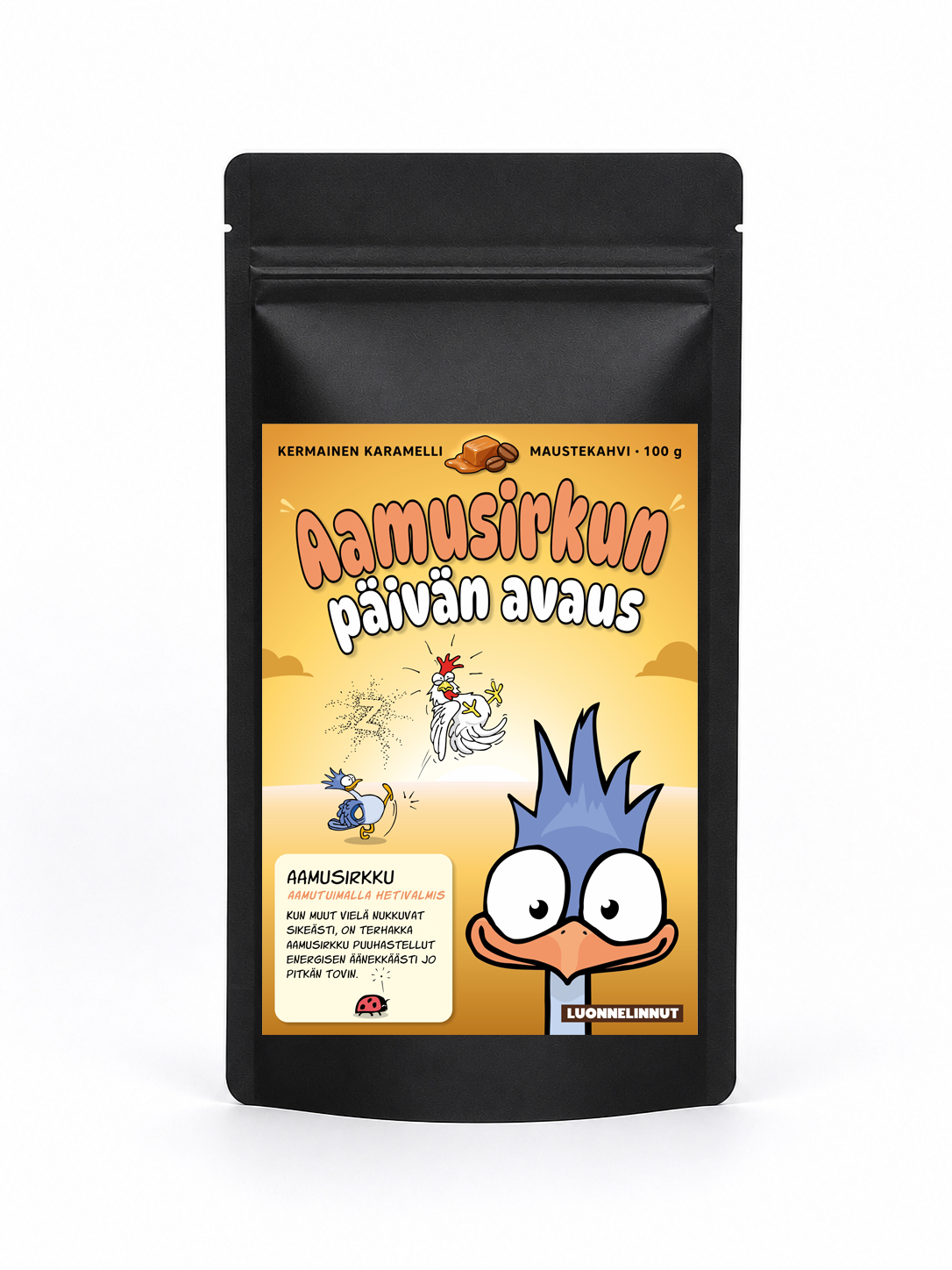 Aamusirkun päivän avaus, Luonnelinnut makukahvi 100g