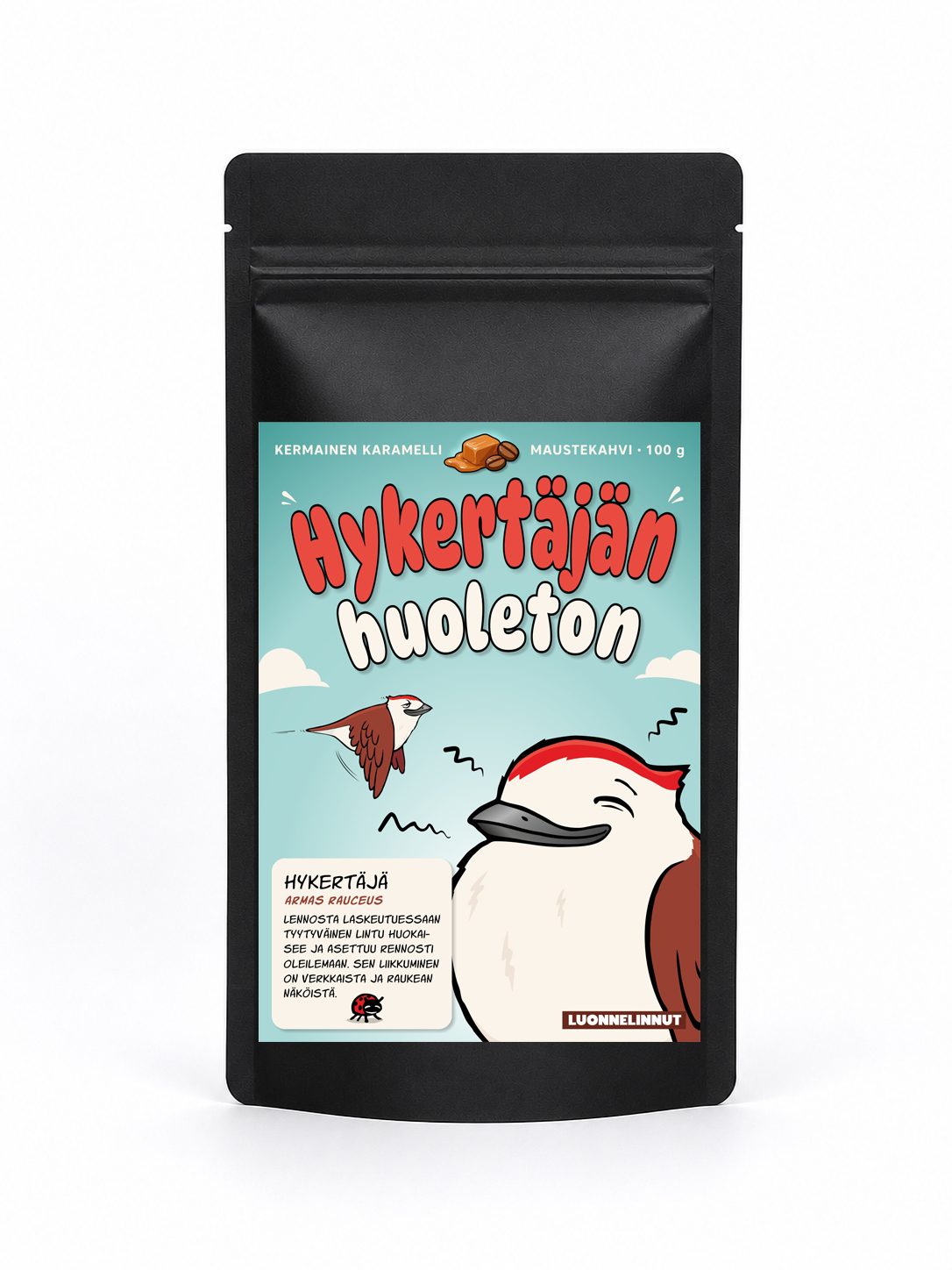 Hykertäjän huoleton, Luonnelinnut makukahvi 100g