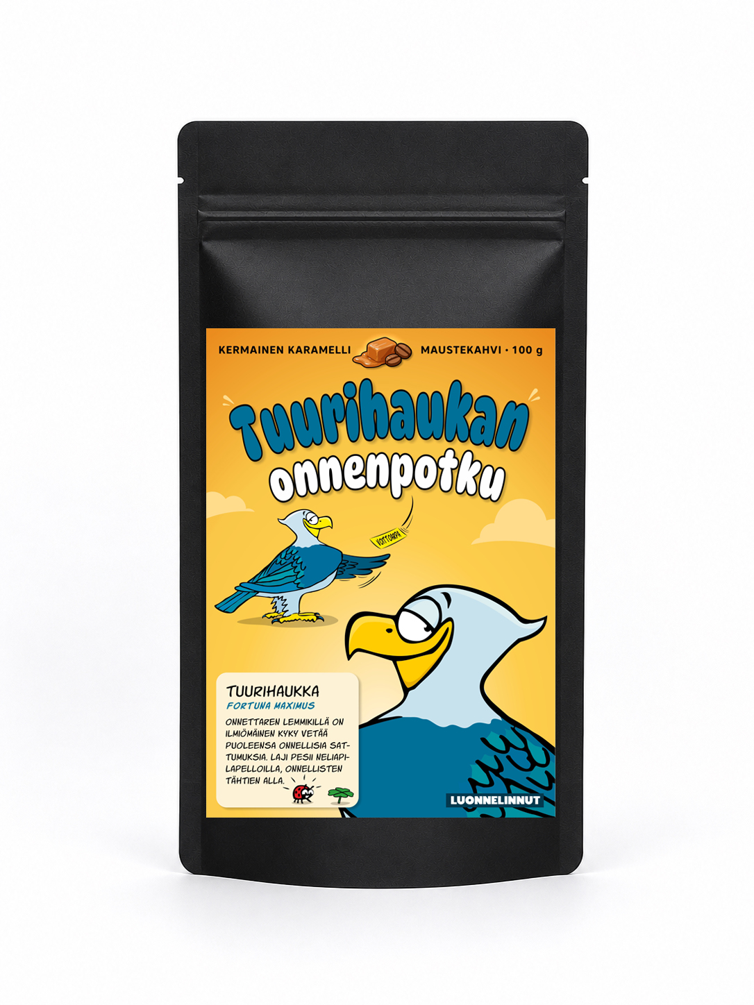 Tuurihaukan onnenpotku, Luonnelinnut makukahvi 100g
