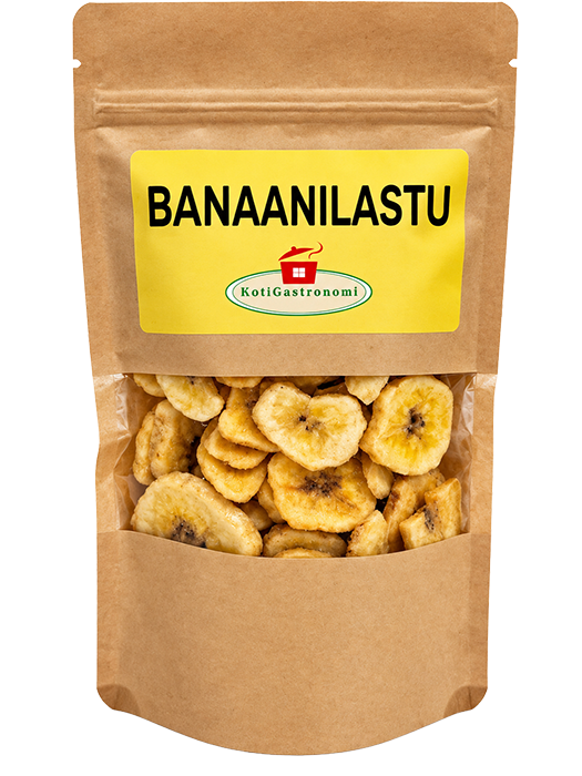 Banaanilastu, kuivattu