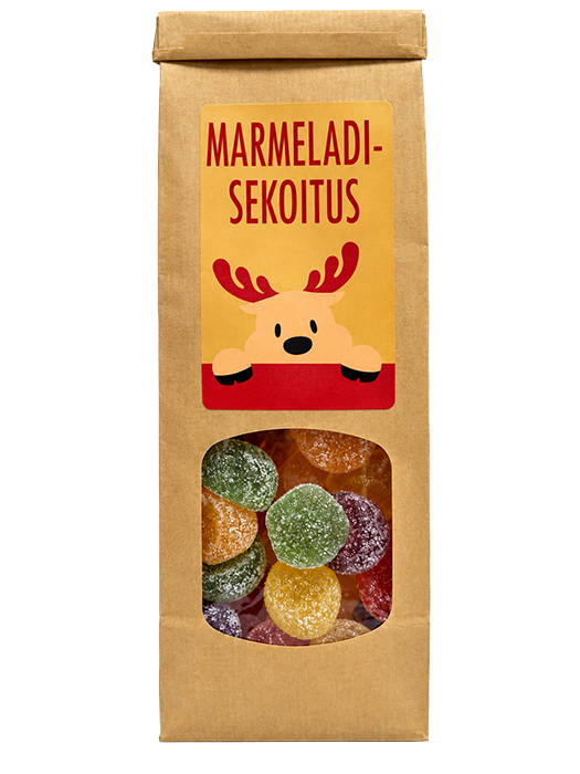 Marmeladisekoitus 300 g ruskea paperipussi